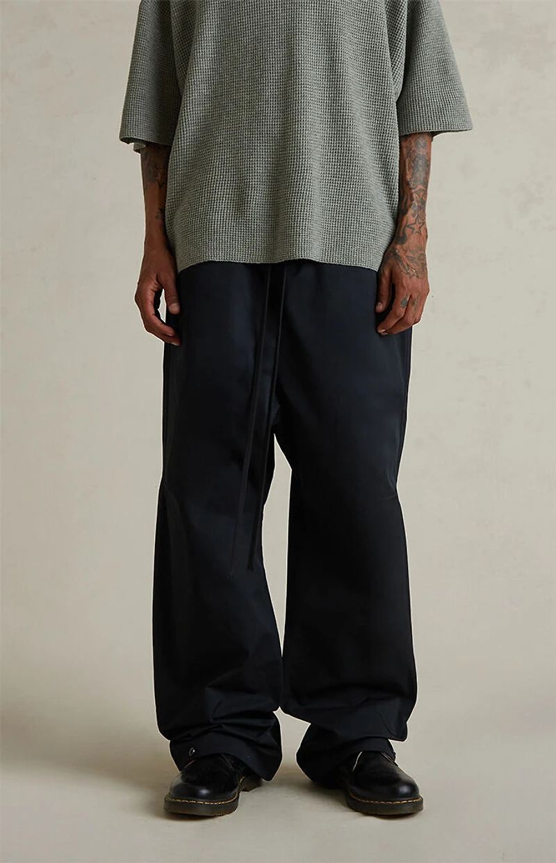 Fear of God ESSENTIALS Jet Black Poly Twill Work Pants