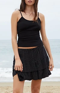 John Galt Polka Dot Izzy Mini Skirt