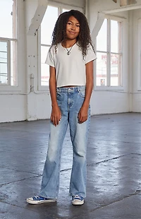 Pacsun Kids Brushed Solid Ribbed Skimmer T-Shirt