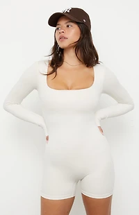 PAC 1980 WHISPER Active Cindee Long Sleeve Short Onesie