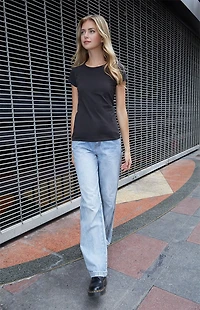 John Galt Black Short Sleeve T-Shirt