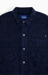 Awake NY Navy Jacquard Denim Jacket