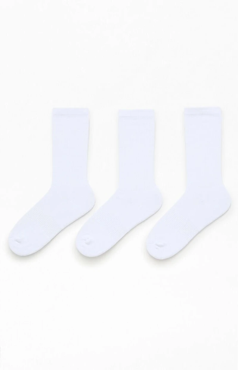 L/AB c/o Off-White 3 Pack White Clamp Arrows Crew Socks
