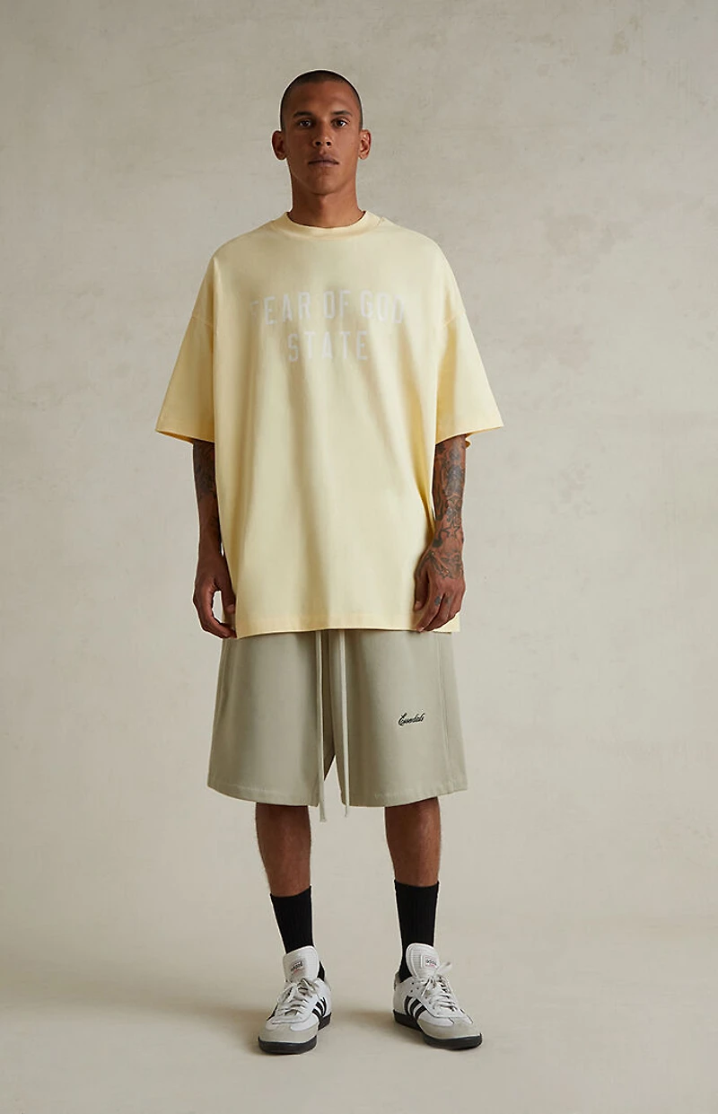 Fear of God ESSENTIALS Abbey Stone Basketball Fleece Sweat Shorts