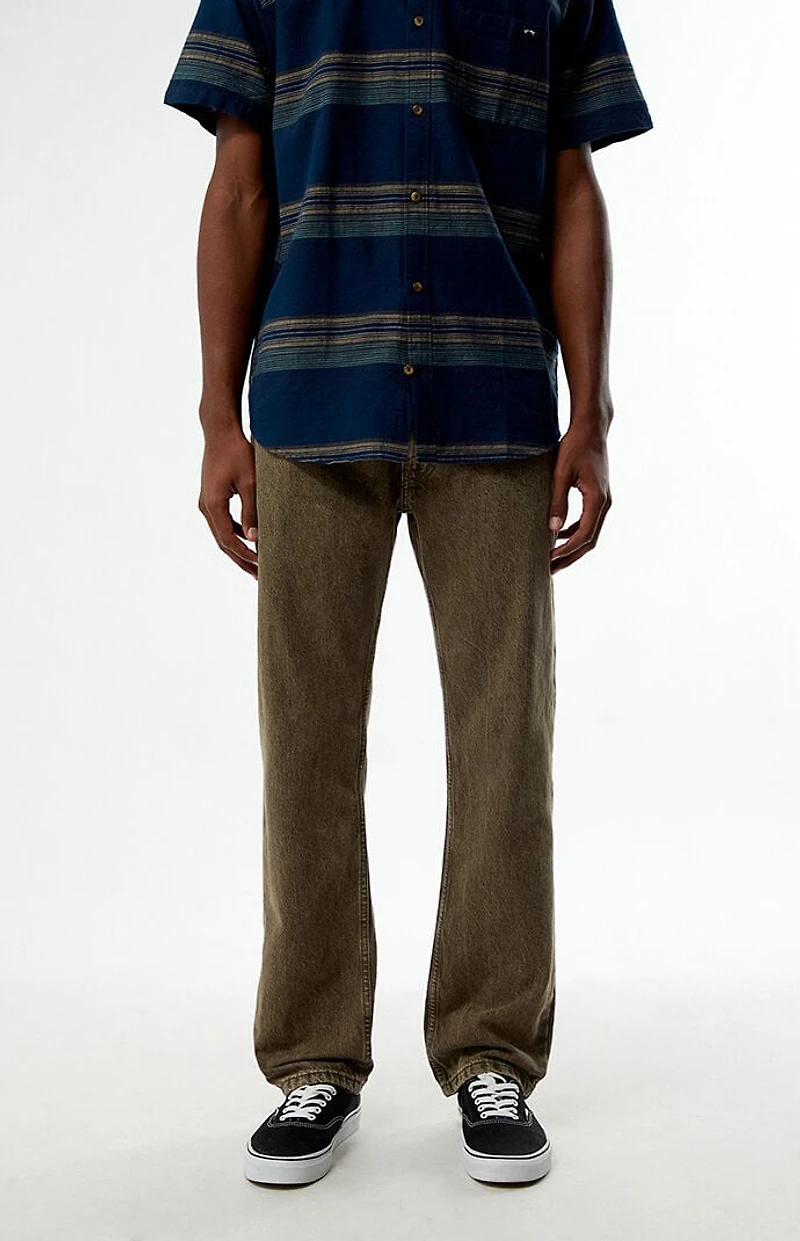 Levi's 555 Brown Relaxed Straight Jeans