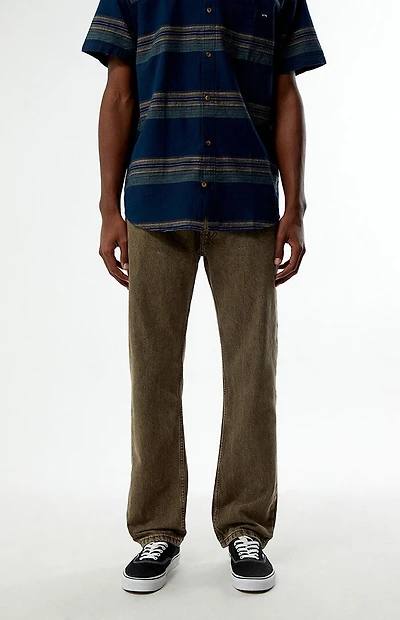 Levi's 555 Brown Relaxed Straight Jeans