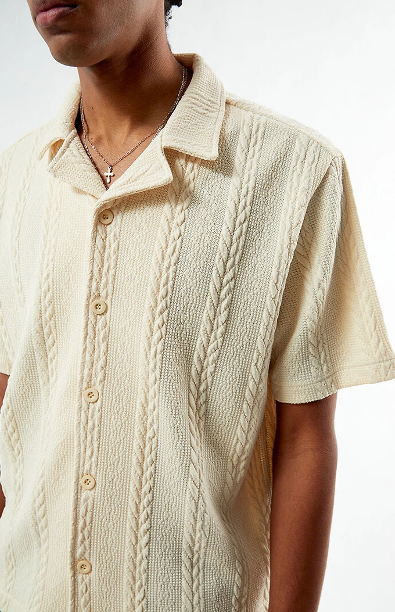 Pacsun Cable Jacquard Camp Shirt