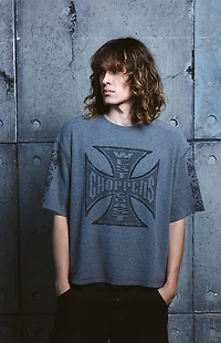 West Coast Choppers Cutoff Waffle Knit T-Shirt