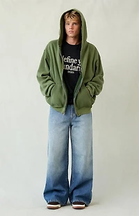 Pacsun Ryder Ultra Baggy Jeans Medium Blue