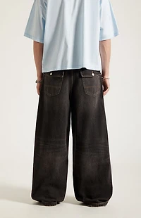 Pacsun Ryder Ultra Baggy Jeans Black Tinted