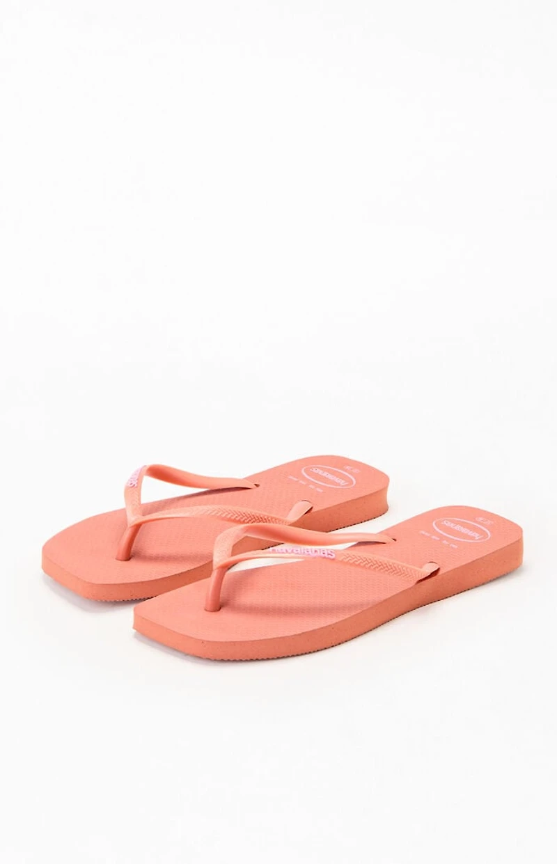 Havaianas Women's Rust Slim Square Flip Flop Sandals