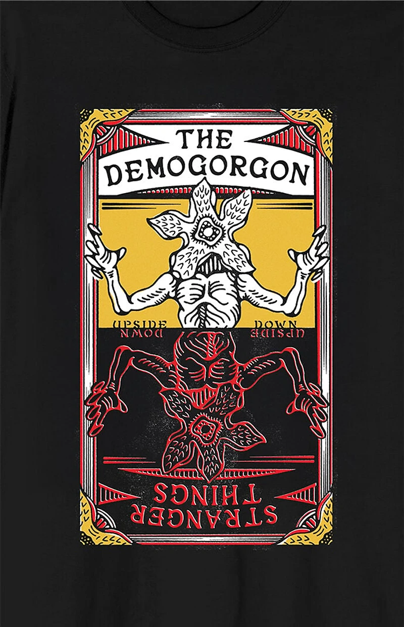 Stranger Things Demogorgon Tarot Card T-Shirt