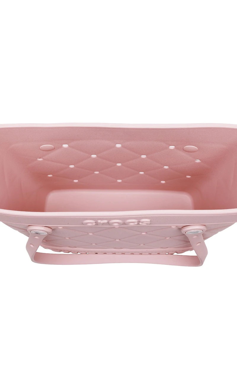 Crocs Light Pink Medium Quilted Tote Bag