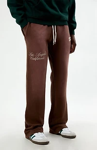 Pacsun Washed Brown Terrain Straight Leg Sweatpants