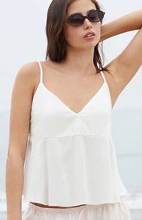 John Galt White Tiffany Tank Top