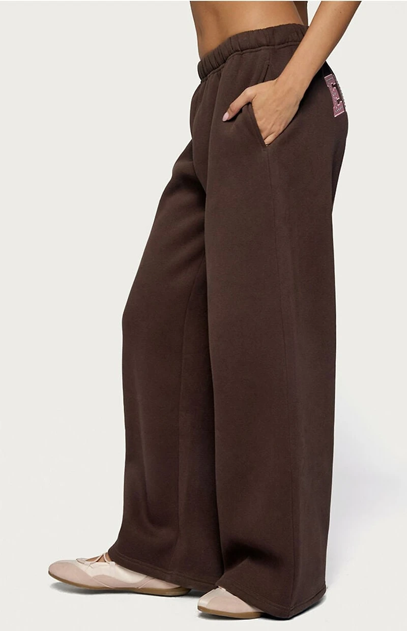 Edikted Glow Rhinestone Sweatpants