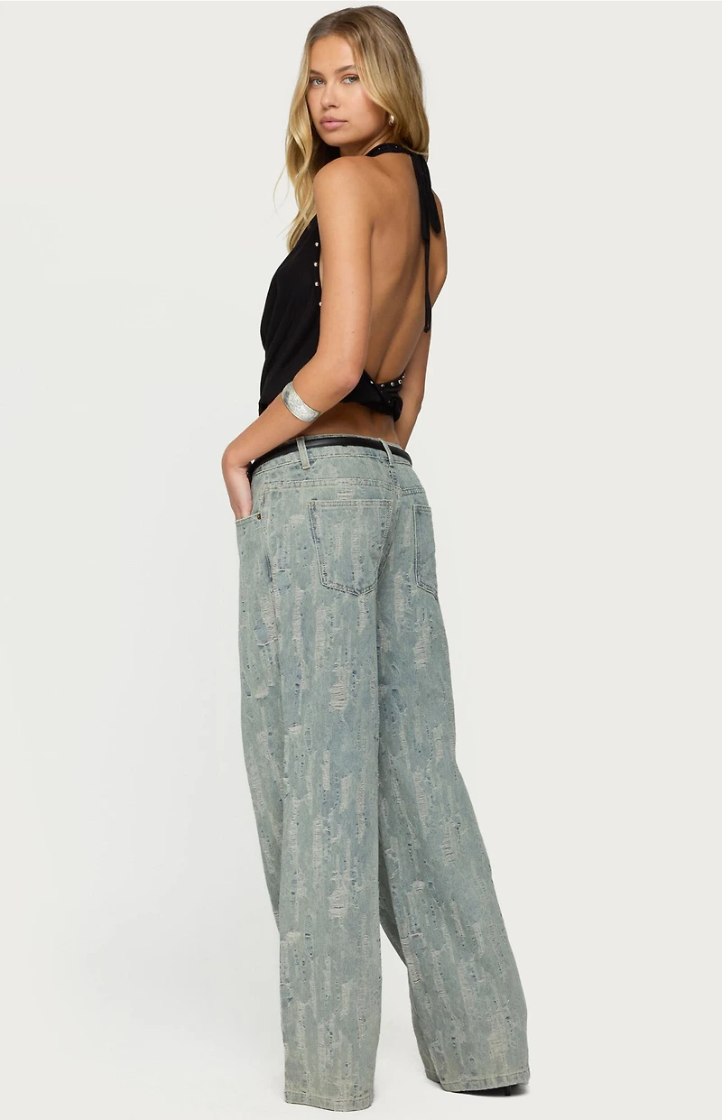 Edikted Irina Stud Cowl Neck Halter Top