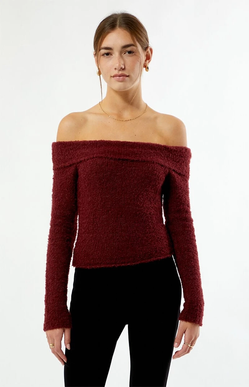 Beverly and Beck Cadence Off-The-Shoulder Sweater
