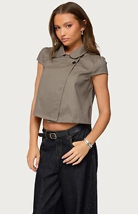 Edikted Haislee Plaid Tailored Shirt