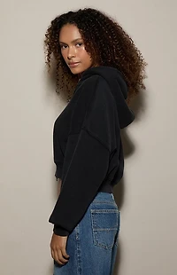 Pacsun Ultra Soft Fleece Cropped Zip Up Hoodie