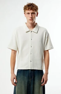 Pacsun Leone Solid Textured Camp Shirt