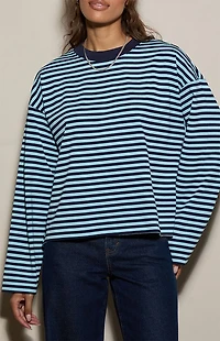 Pacsun Drew Striped Boxy Long Sleeve T-Shirt