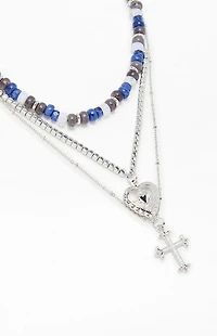 LA Hearts Remi Beaded Layered Necklace
