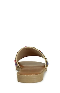 AZALEA WANG Women's Tan Essere Flat Sandals