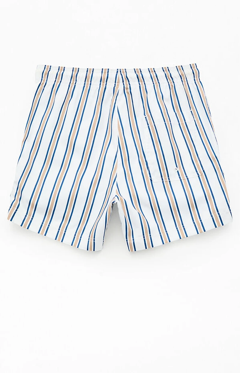 Pacsun St. Tropez Striped Eco 4.5" Swim Trunks