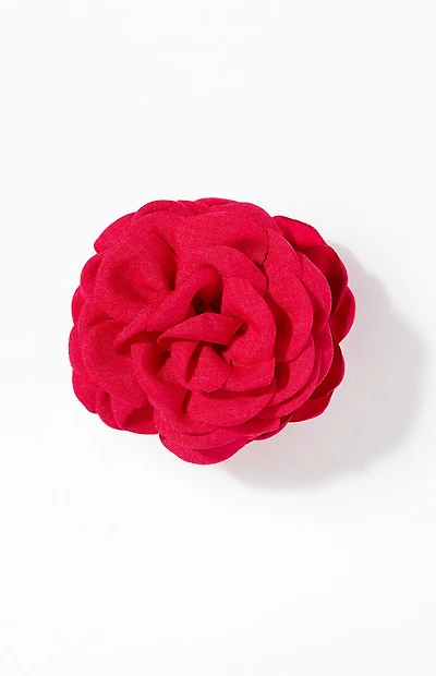 LA Hearts Red Rose Hair Claw Clip