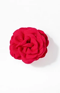 LA Hearts Red Rose Hair Claw Clip