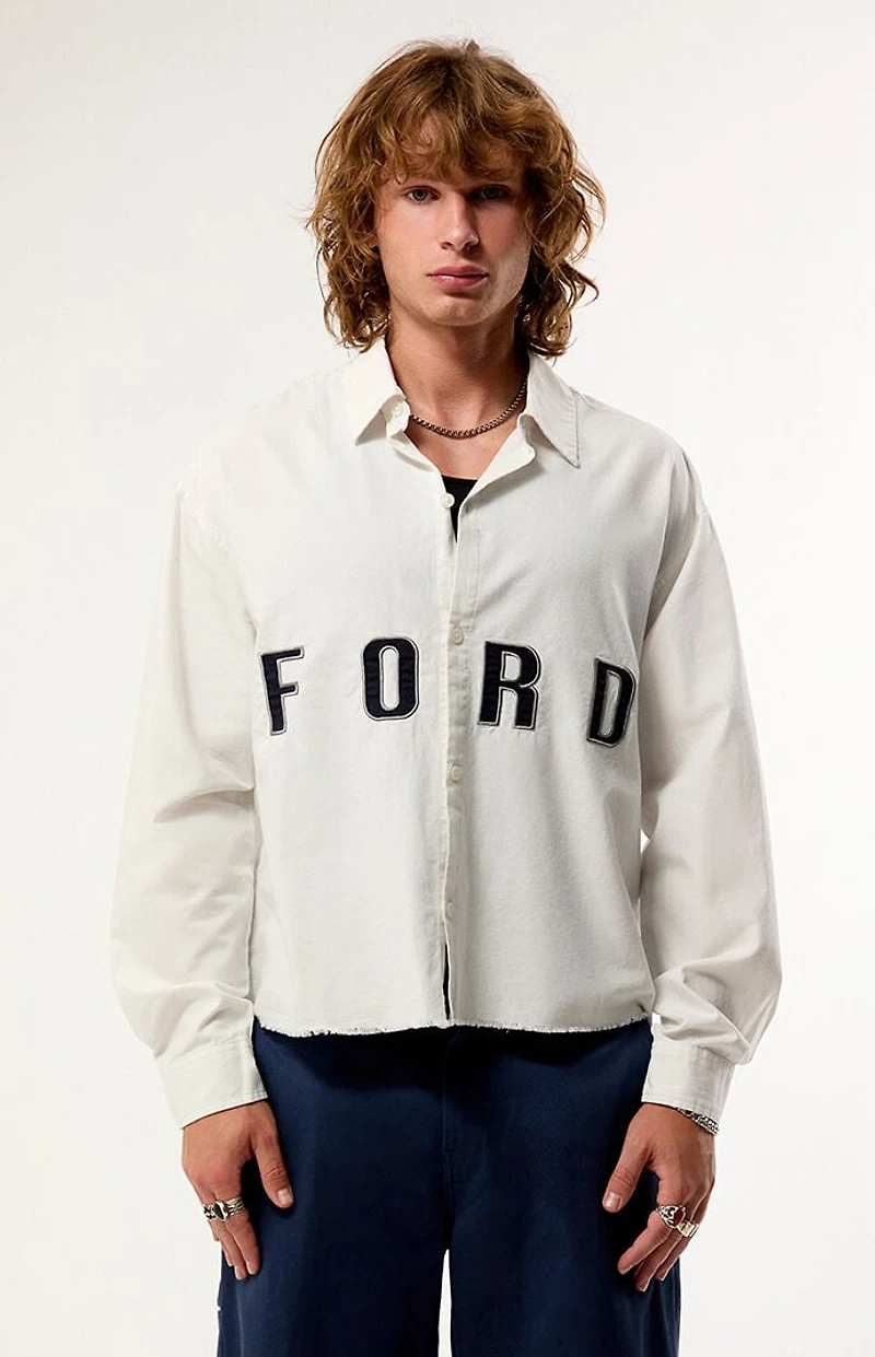 FORD Service Button Down Long Sleeve Shirt