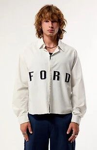 FORD Service Button Down Long Sleeve Shirt