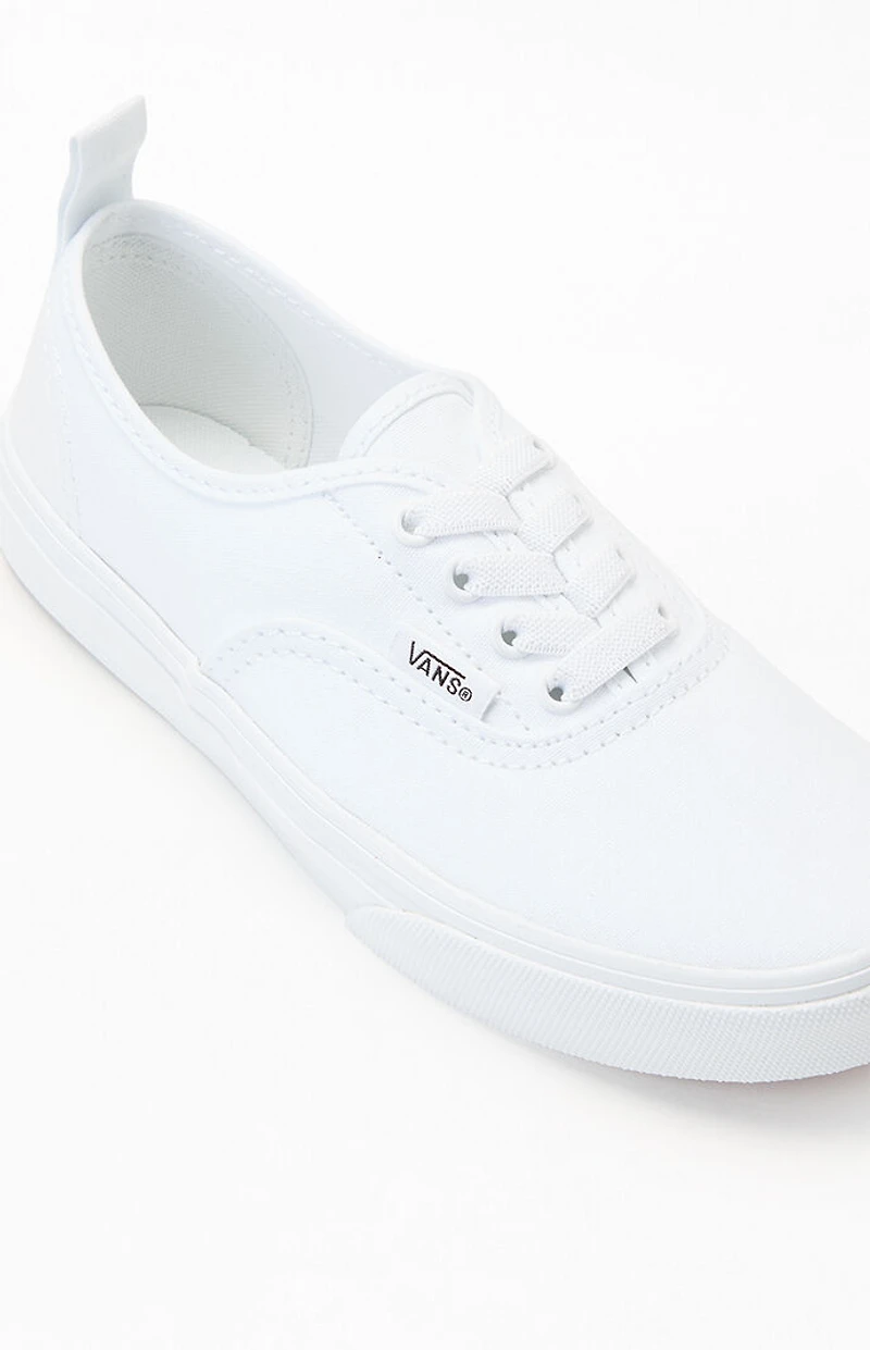 Vans Kids White Authentic Elastic Lace Shoes
