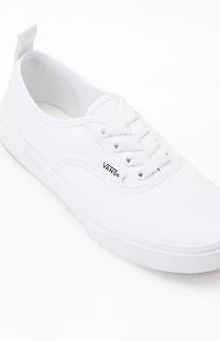 Vans Kids White Authentic Elastic Lace Shoes