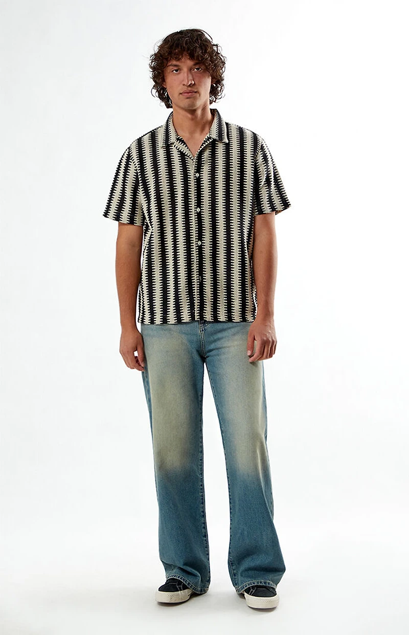 Pacsun Escape Texture Woven Camp Shirt