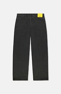 WeSC Jay Black Wash Wide Leg Jeans
