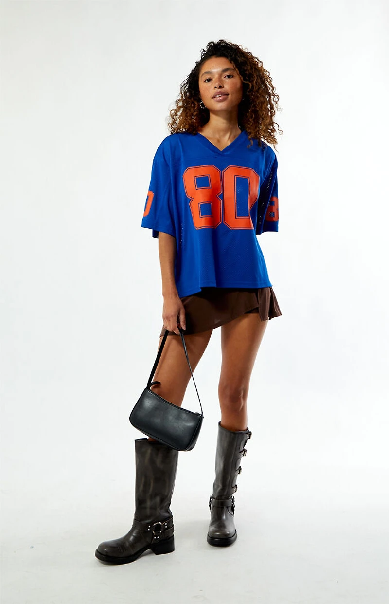 Pacsun Blue Tailgate 80 Short Sleeve Jersey