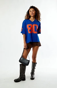 Pacsun Blue Tailgate 80 Short Sleeve Jersey