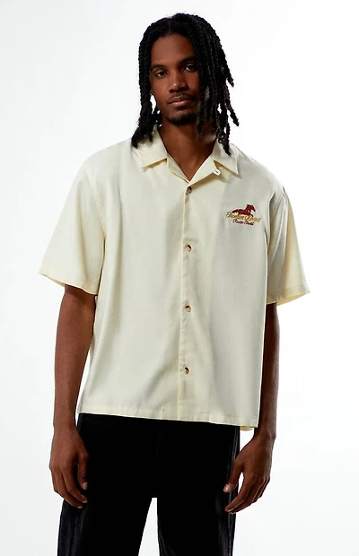 Pacsun Frontier Spirit Embroidered Oversized Resort Camp Shirt