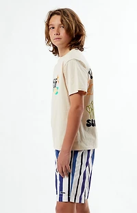 Pacsun Kids Roosevelt Striped 4.5" Swim Trunks