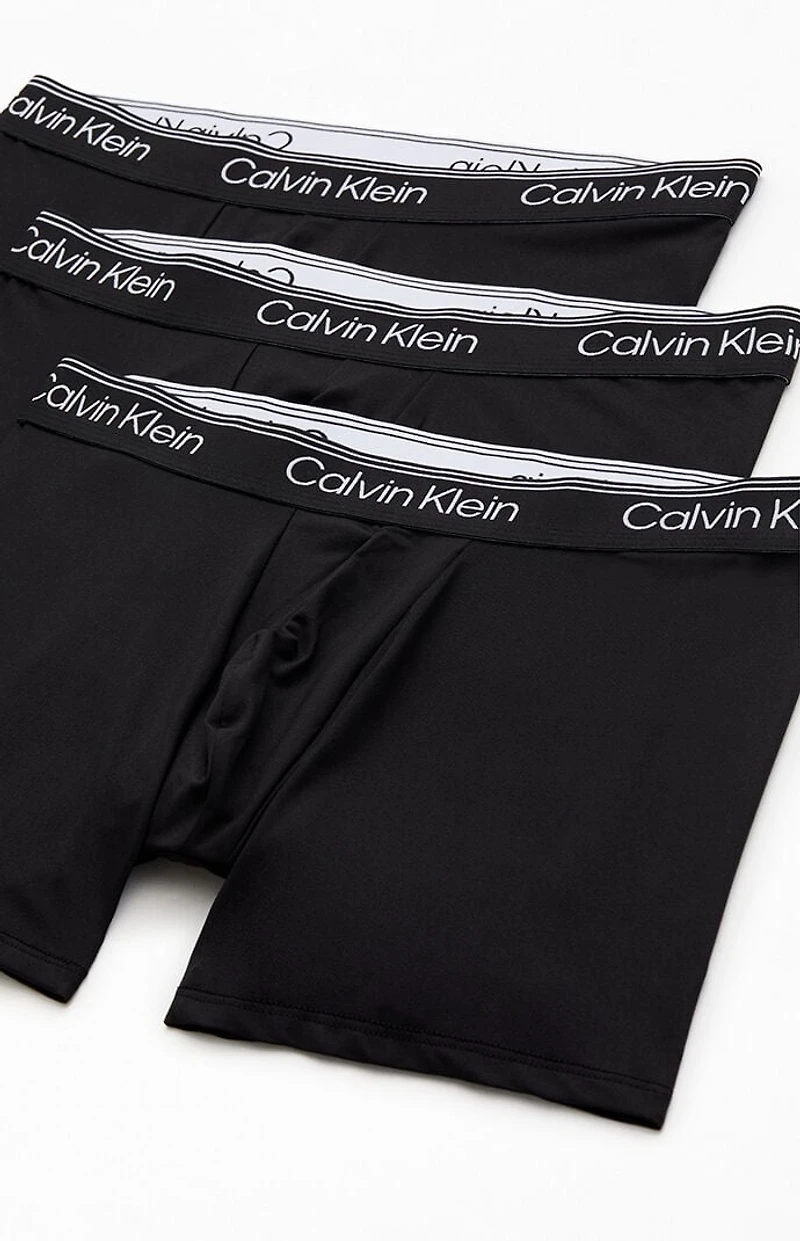 Calvin Klein 3 Pack Black Logo Boxer Briefs