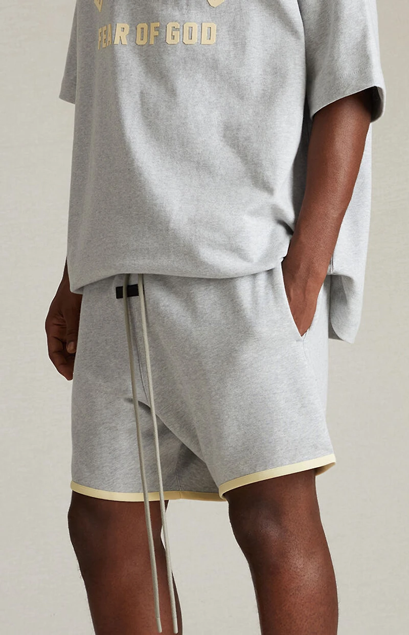 Fear of God ESSENTIALS Light Heather Grey Running Shorts