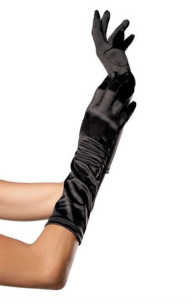 Leg Avenue Costume Satin Elbow Length Gloves