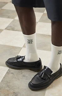 The Met x Pacsun Cream Logo Crew Socks