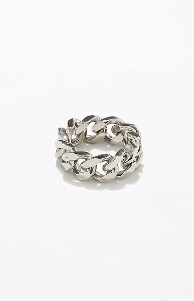 Pacsun Silver Cuban Ring