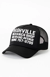 Pacsun Nashville Mechanics Shop Trucker Hat