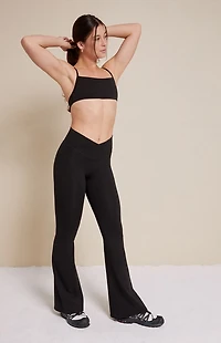 PAC 1980 WHISPER Active Crossover Flare Yoga Pants