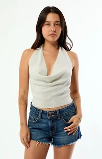 Beverly and Beck Athena Halter Sweater