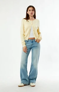 Pacsun Charlie Low Rise Baggy Bootcut Jeans Light Blue